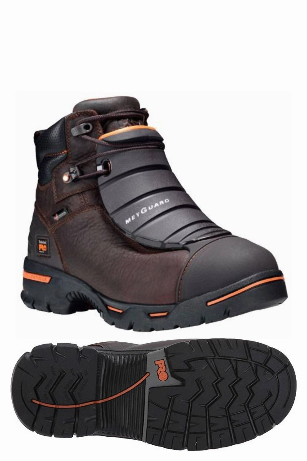 Men's Endurace Met Guard Work Boot - Wide Width In Brown Classic Touch