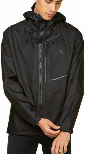 museum Waterproof Material Ronhill Tech Fortify Mens Running Jacket - Black