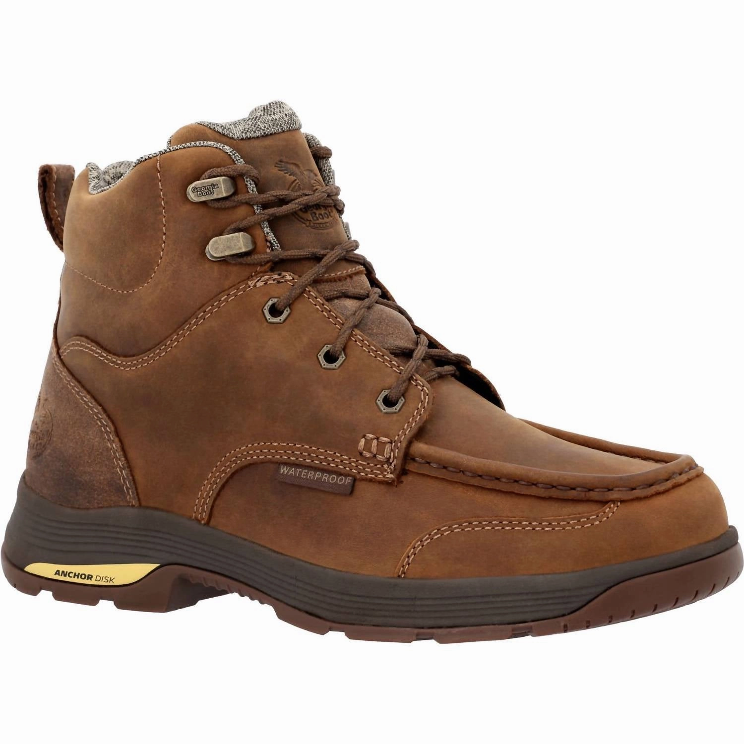 All Weather Rough Terrain Men's Athens Superlyte 6" Waterproof Work Boot - Medium Width In Brown