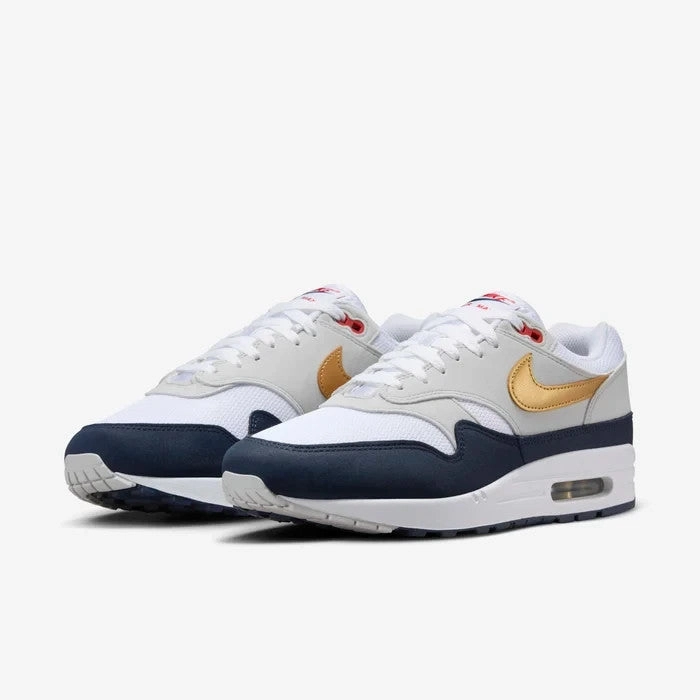 Roll Up Nike Air Max 1 HM9604-400 Sneakers Men's  Obsidian Gold Running Shoes DWA952