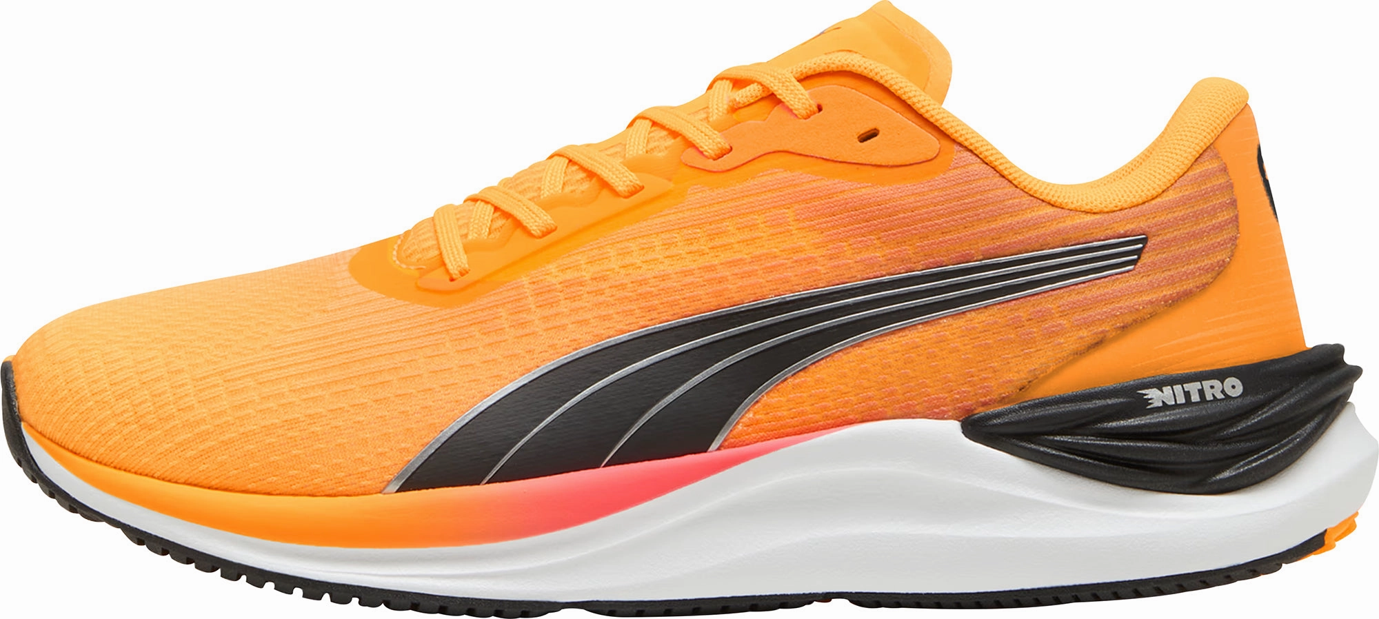 Ultra Cushioned Heel Puma Electrify Nitro 3 Mens Running Shoes - Orange