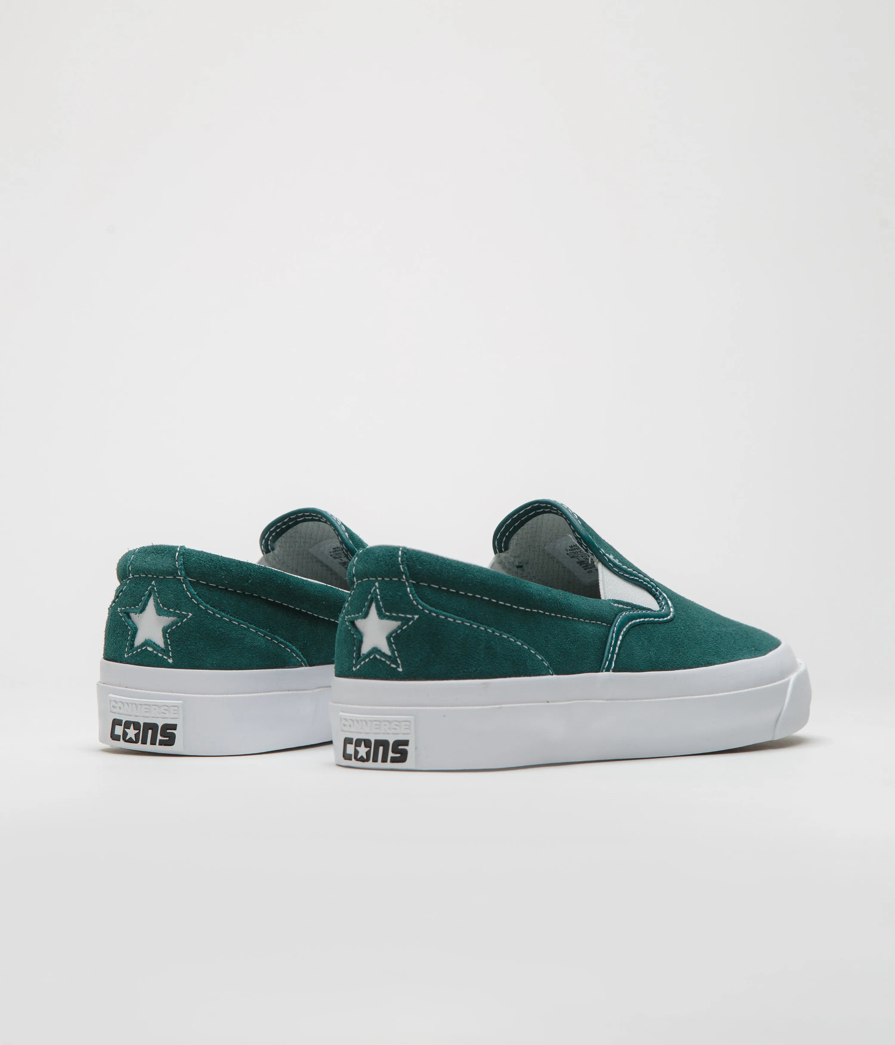 Converse One Star CC Slip Pro Shoes - Rubber Plant / White / White Breathable Style Hard landing