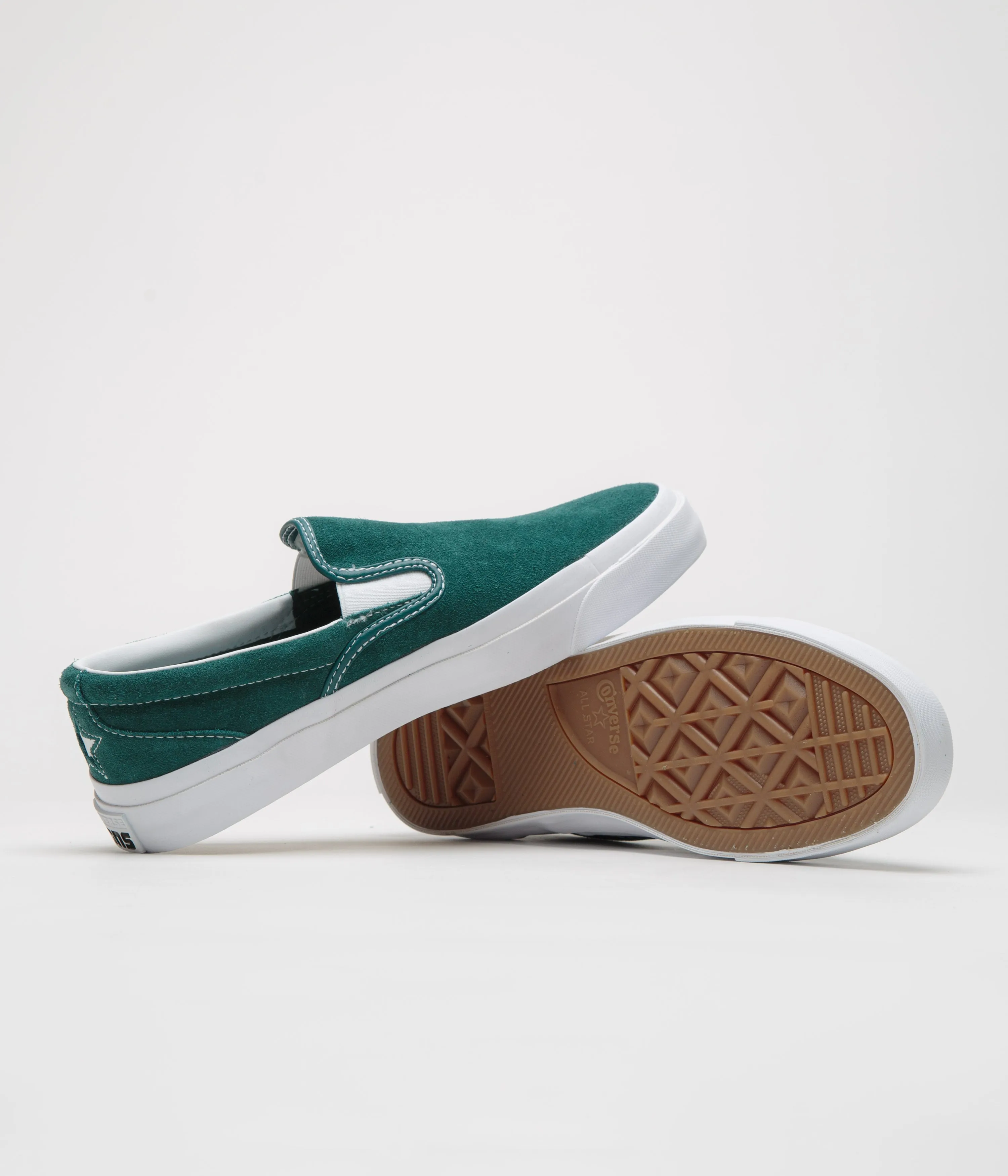 Arch Supported Footwear Converse One Star CC Slip Pro Shoes - Rubber Plant / White / White