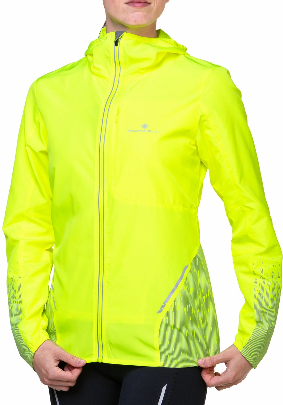 Warm Shield Ronhill Tech Reflect Womens Running Jacket - Yellow