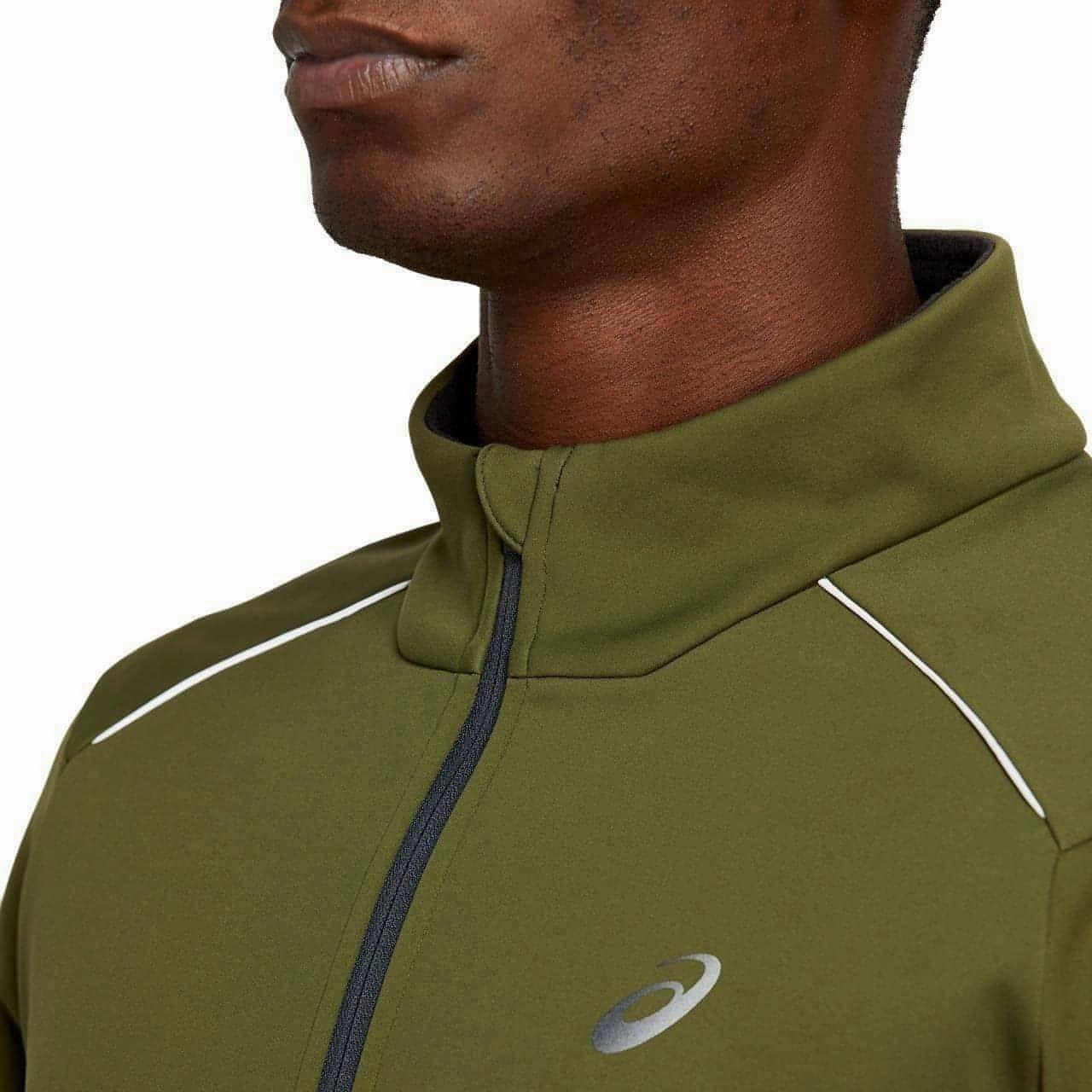 Asics Lite-Show Winter Mens Running Jacket - Green Maintain