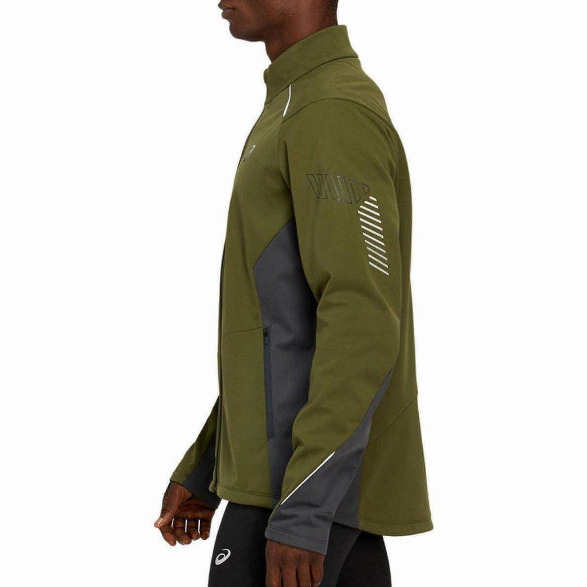 Asics Lite-Show Winter Mens Running Jacket - Green Legacy