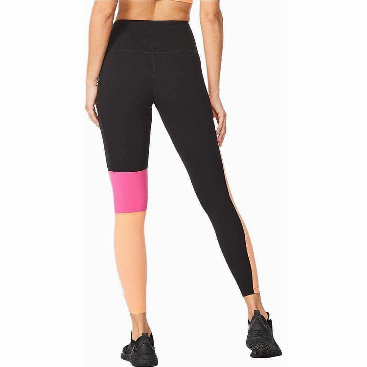 2XU Form Block Hi Rise Compression Womens Long Running Tights - Black Ultra Light Casual Day
