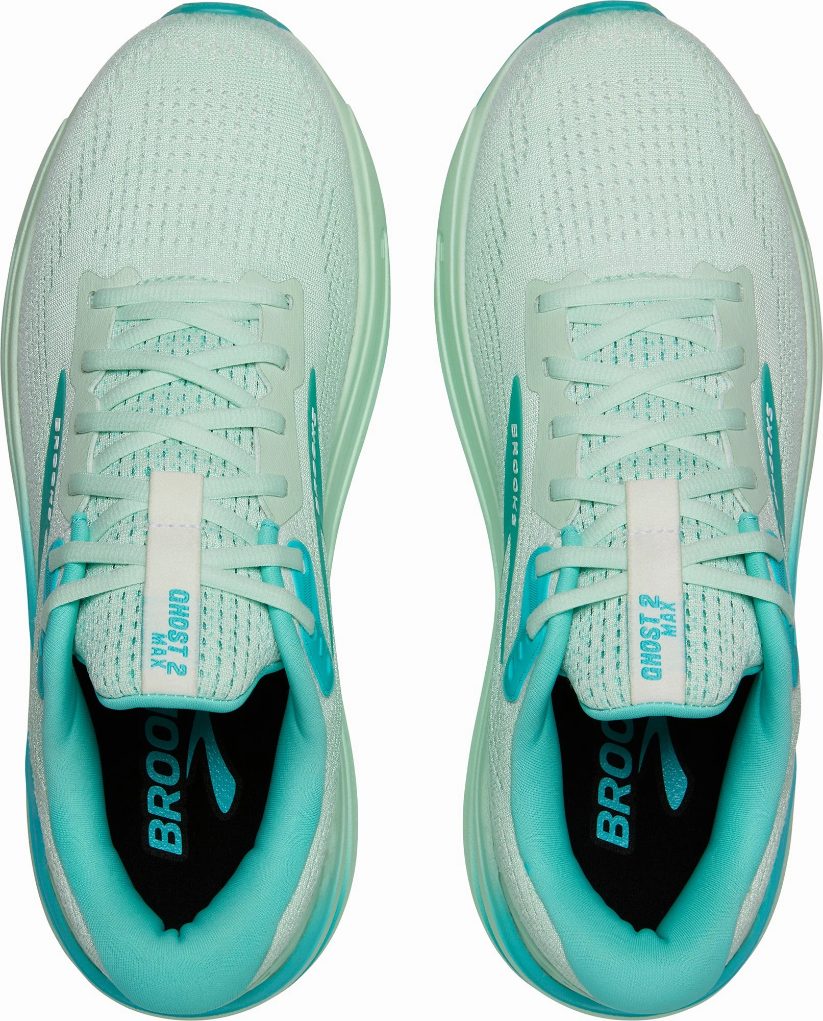 Brooks Ghost Max 2 Mens Running Shoes - Green Durable TPU Frame