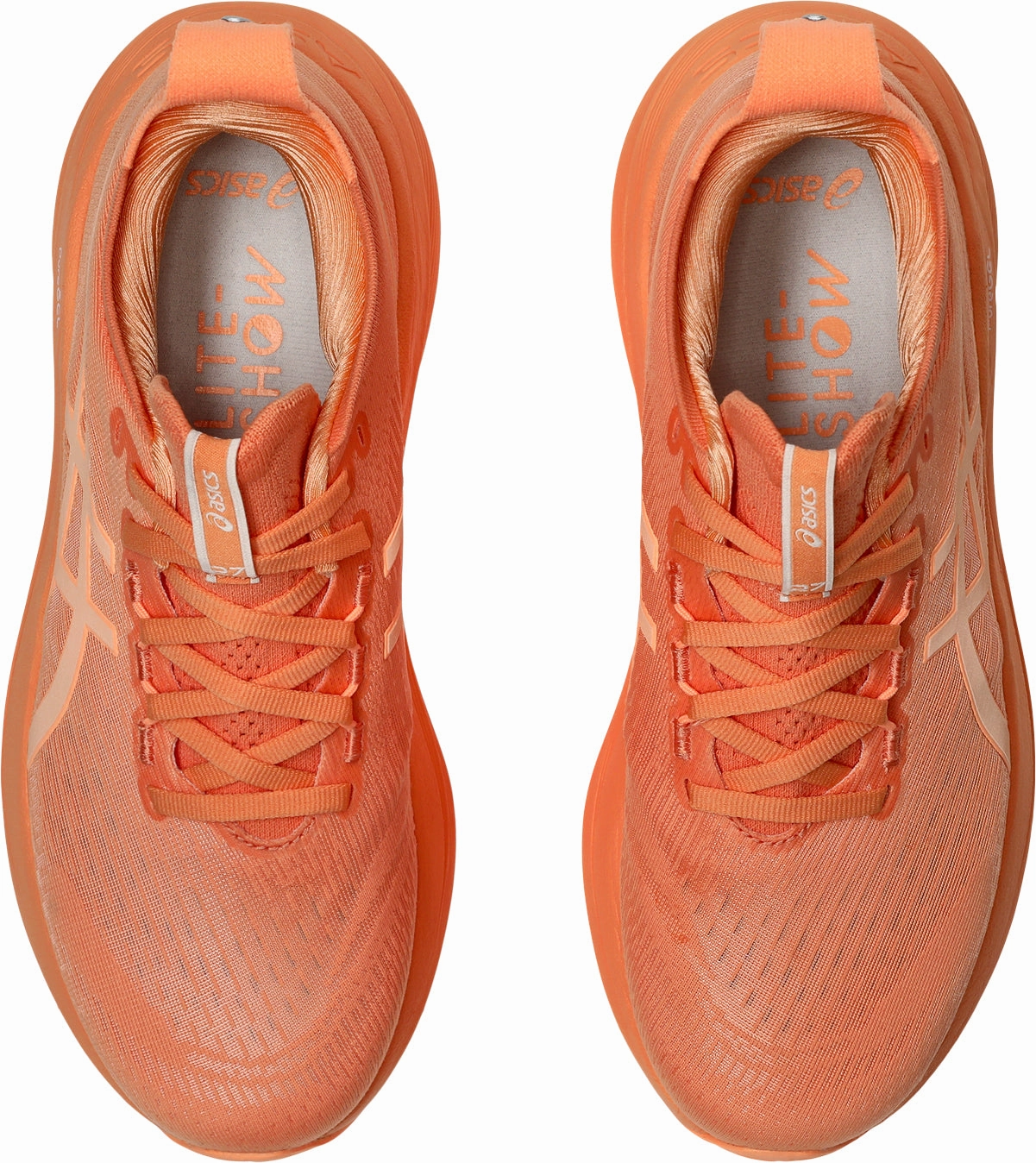 Anti Wrinkle Asics Gel Nimbus 27 Lite-Show Womens Running Shoes - Orange