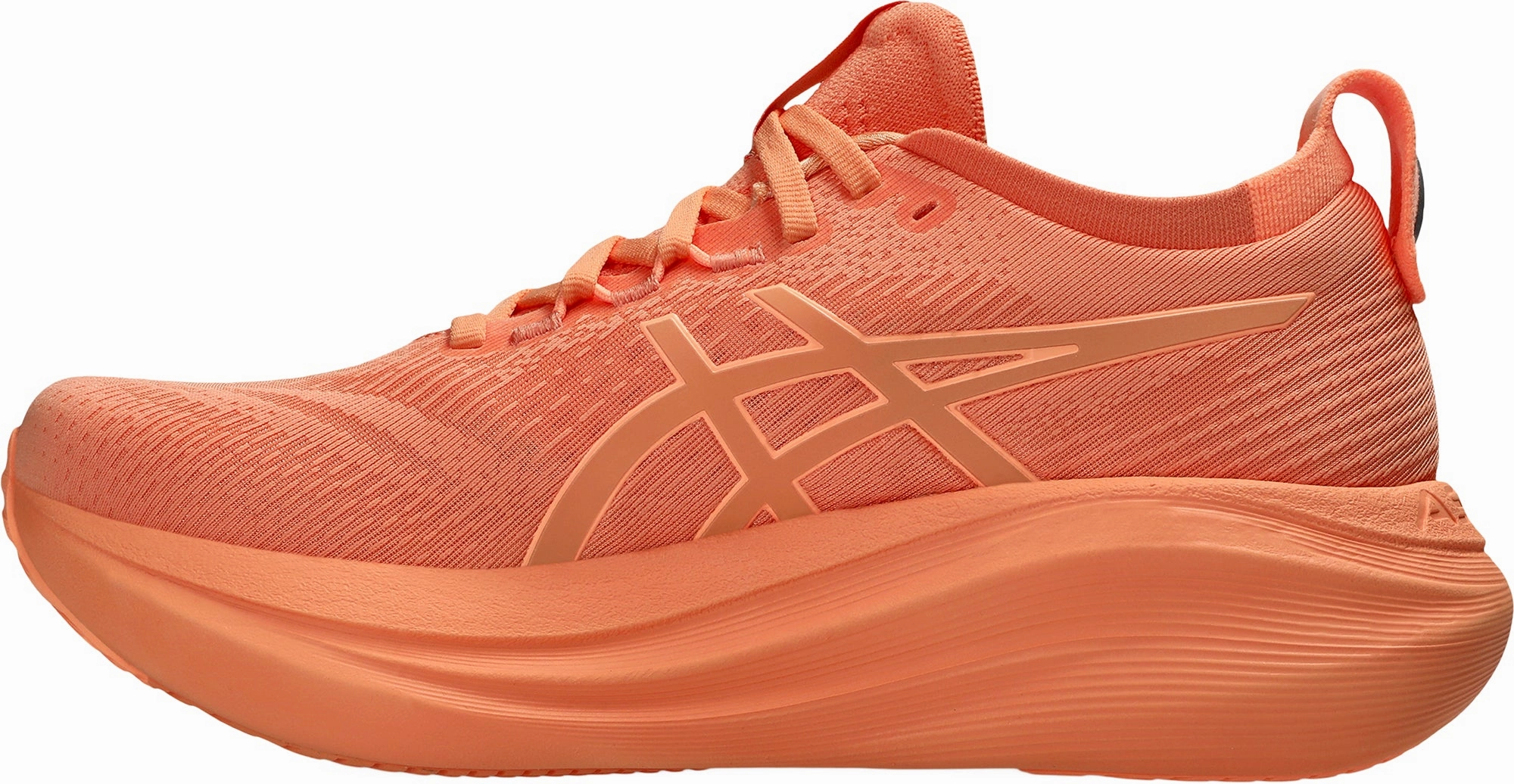Ventilated Upper Asics Gel Nimbus 27 Lite-Show Womens Running Shoes - Orange