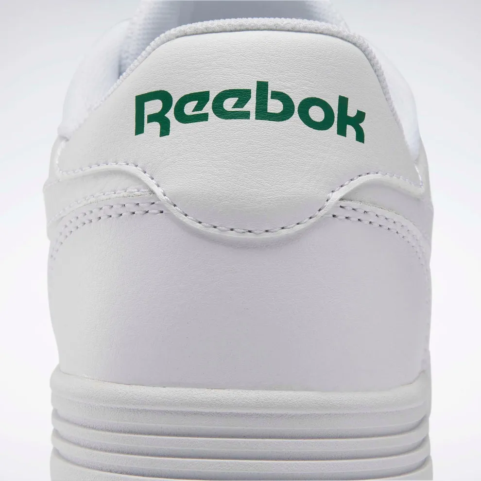 Reebok Men's Court White/Green Logo Sneaker Shoes Touch Of Style EcoFriendly
