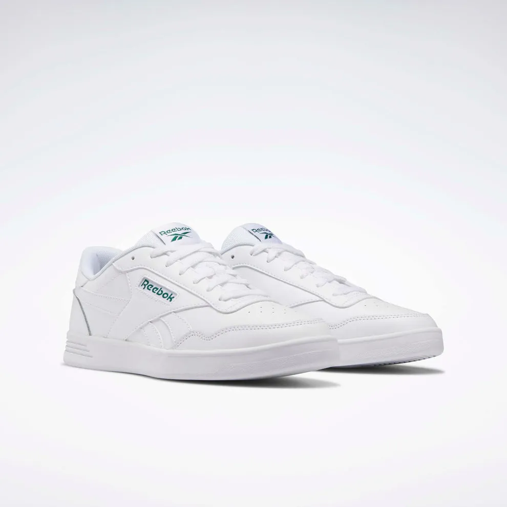 Navy Deep City Friendly Reebok Men's Court White/Green Logo Sneaker Shoes
