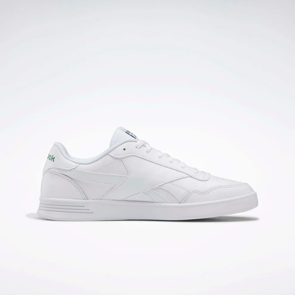 Reebok Men's Court White/Green Logo Sneaker Shoes Easy Dressing Fashionable color scheme