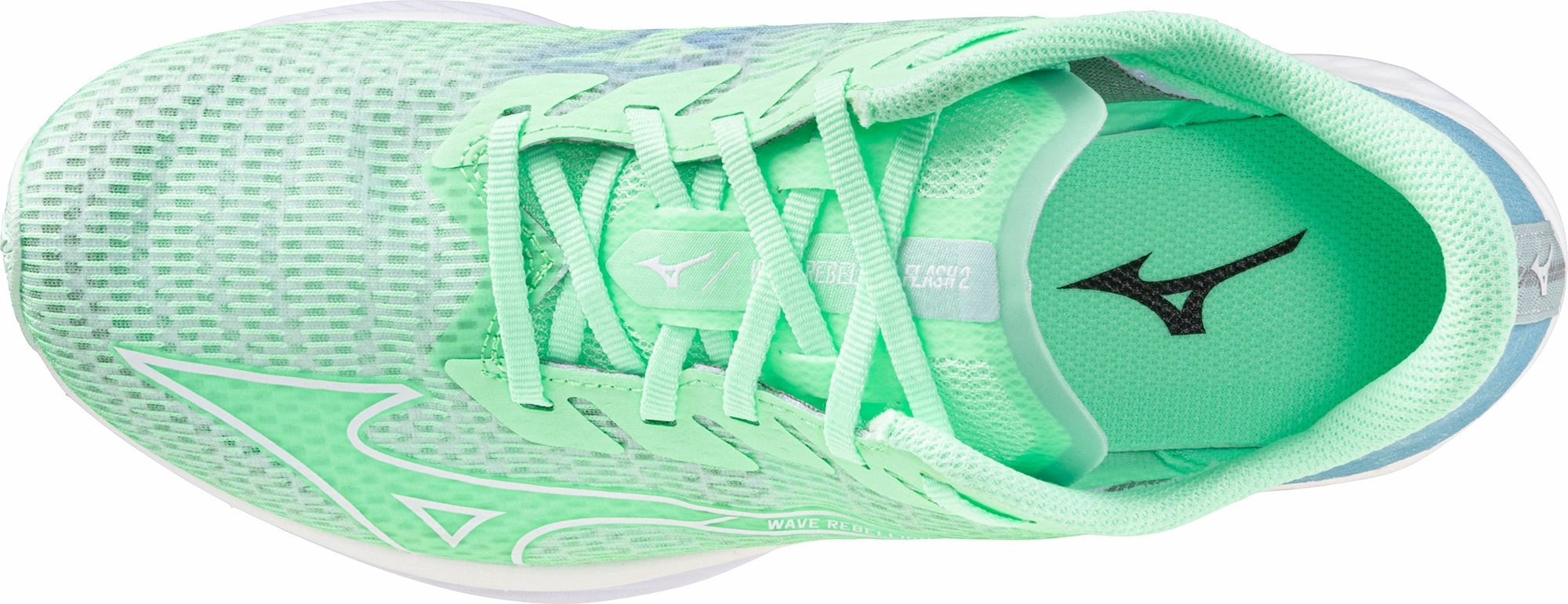 Speed Boost VersatileUse Mizuno Wave Rebellion Flash 2 Womens Running Shoes - Green