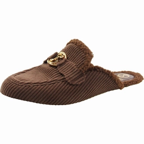 Breathable mesh panel Shelby Cozy Womens Ribbed Man Made Slide Slippers