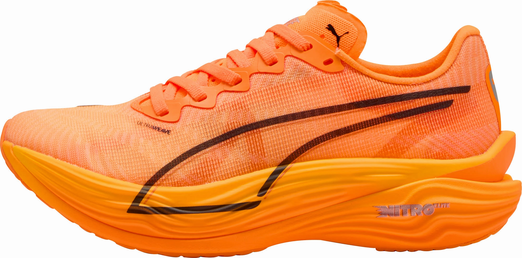 hook and loop closure Puma Deviate Nitro Elite 3 Womens Running Shoes - Orange