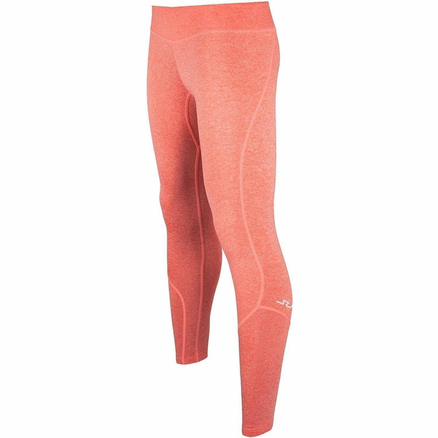 Seamless Design Holiday Outfit Gym Comfort Sub Sports Cold Thermal Womens Long Running Tights - Orange