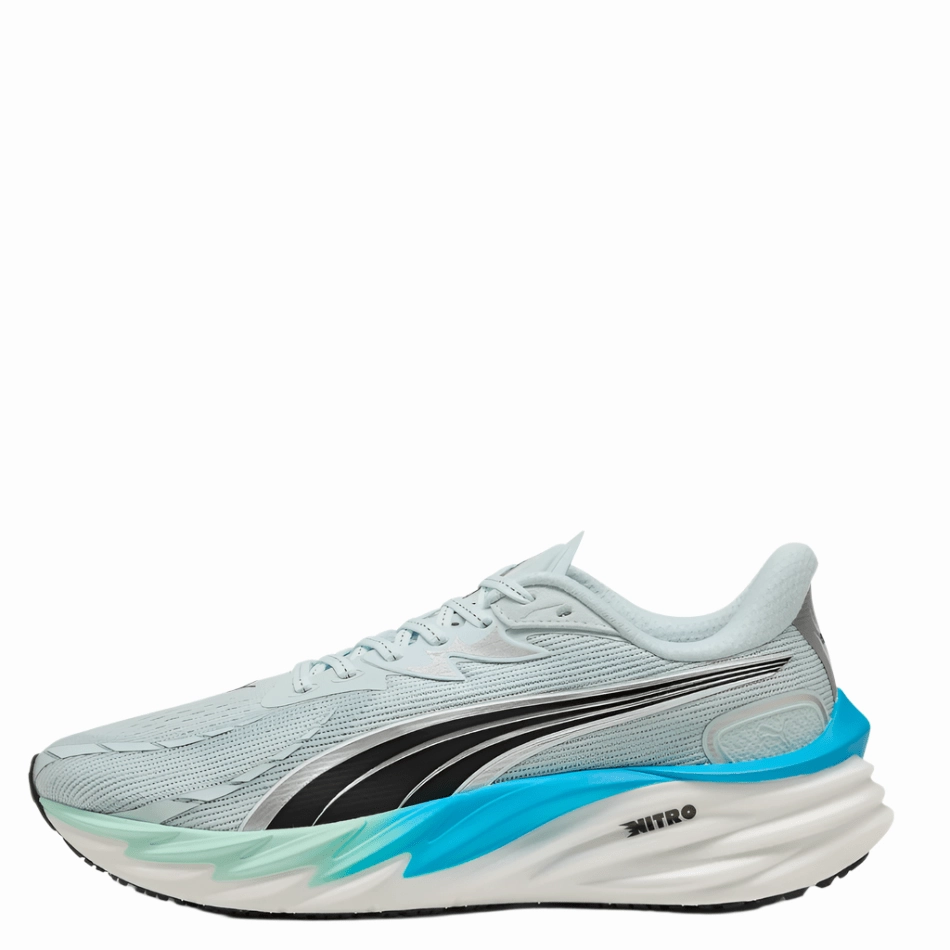 PUMA Men's Velocity NITRO 4 Running Shoes in Sea Glass/Speed Blue AW25 Casual runner uniqueness - brand shoes
