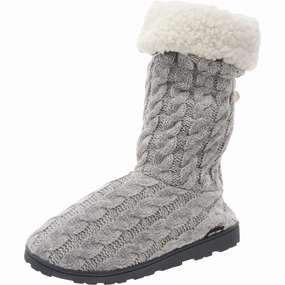 Reliable Quality Tabbi Toggle Womens Faux Fur Cable Knit Bootie Slippers