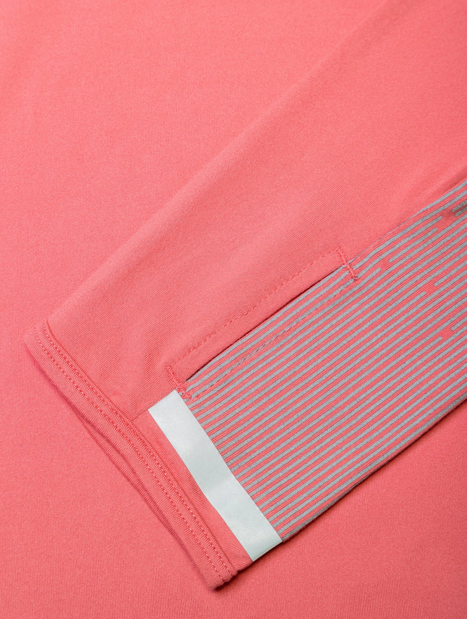 Acrylic Ronhill Tech Reflect Half Zip Long Sleeve Womens Running Top - Pink