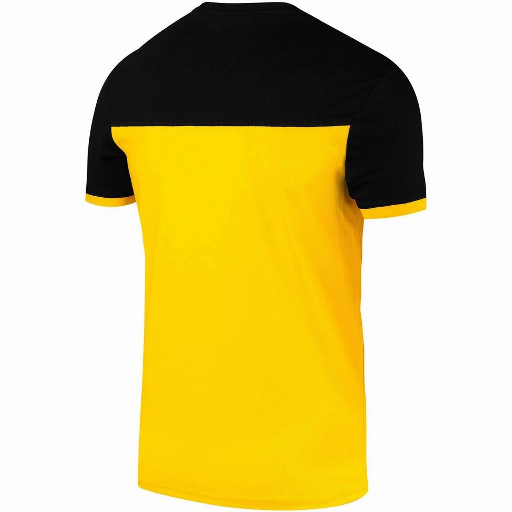 TCA Aeron Short Sleeve Junior Running Top - Yellow Bold Design