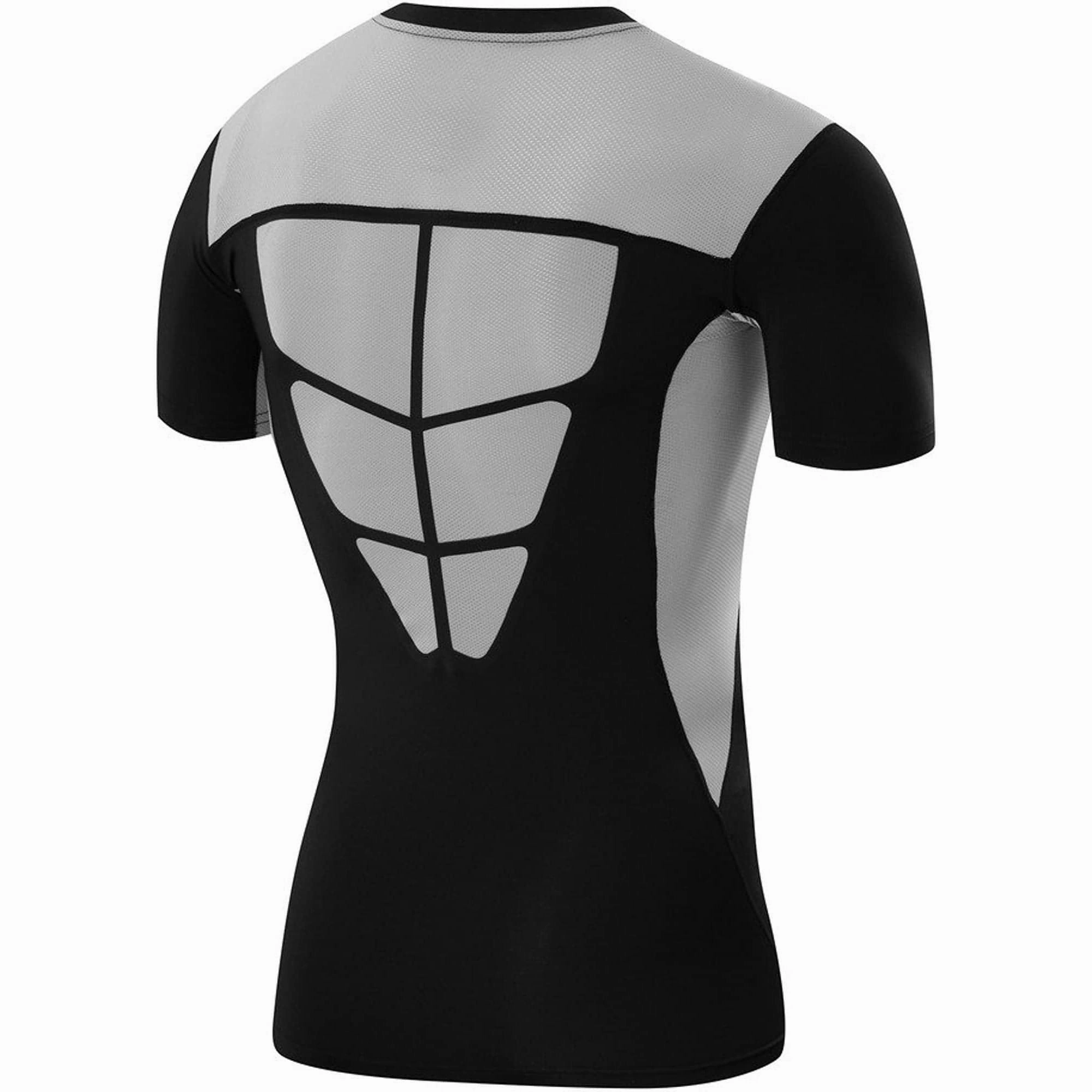 TCA FX Laser Mens Short Sleeve Compression Top - Black Fit For Comfort