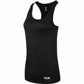 Windproof Barrier Layer Non Restrictive Cut TCA Laser Tech Lightweight Womens Running Vest - Black