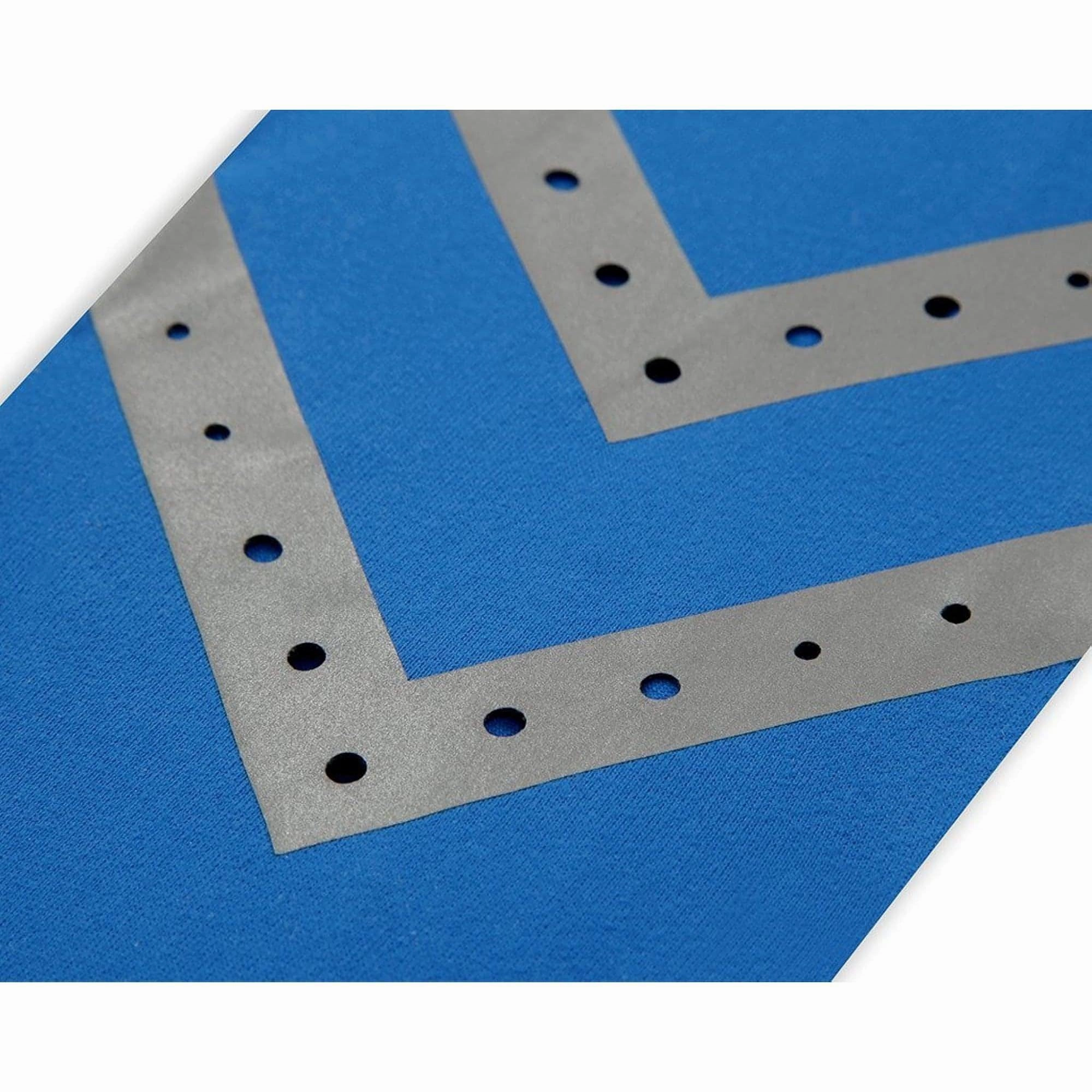 TCA Laser Tech Reflective Womens Long Running Tights - Blue Seam Free