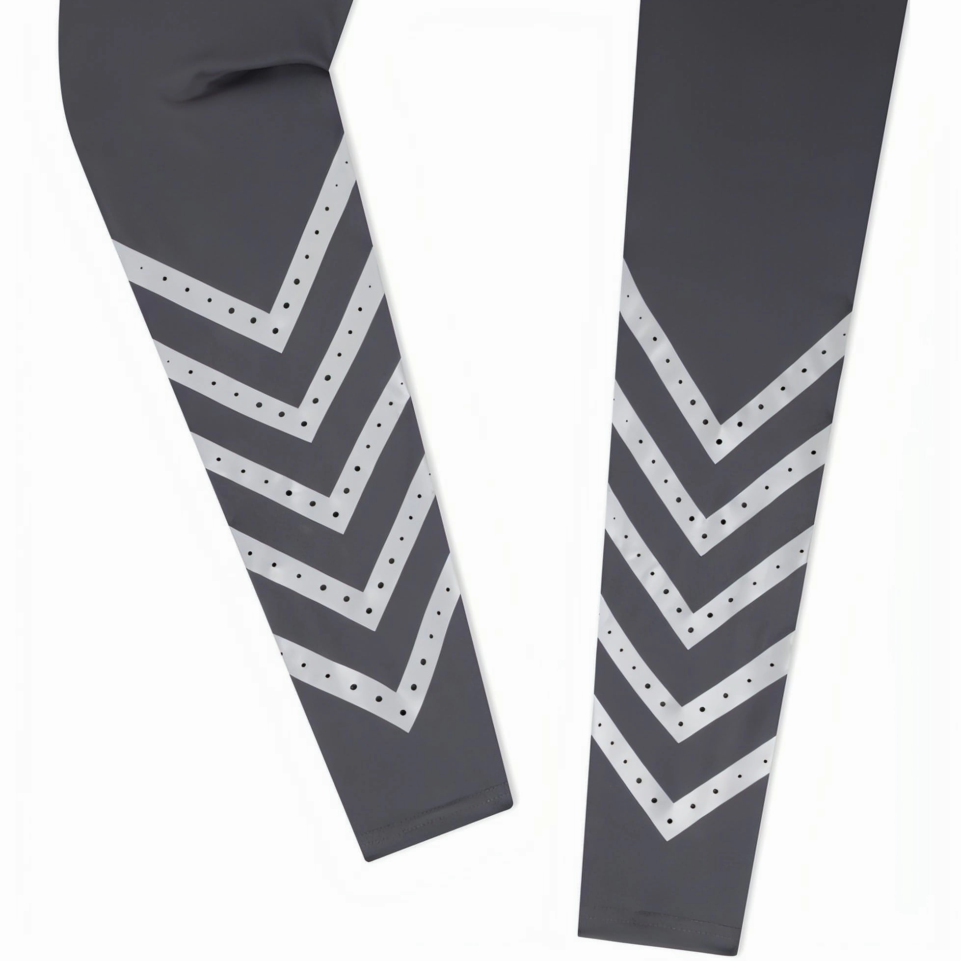 TCA Laser Tech Reflective Womens Long Running Tights - Grey Winter Sports Shape Retain Relaxed Comfort Fit