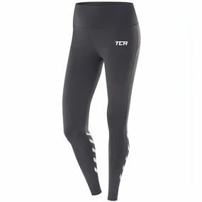 TCA Laser Tech Reflective Womens Long Running Tights - Grey UV Protective Petite Size Camping Gear