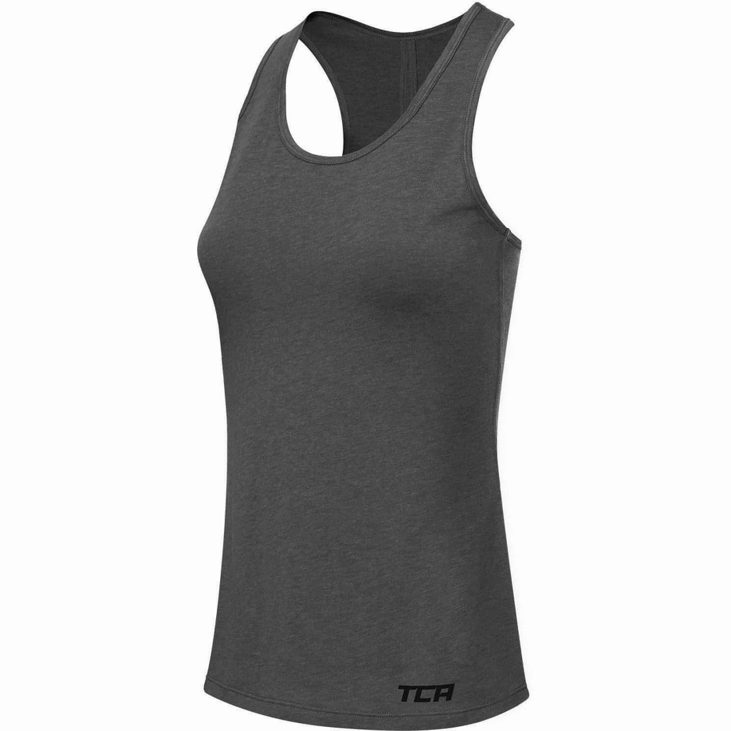 frequent wear Resource TCA Natural Performance Womens Running Vest Tank Top - Grey