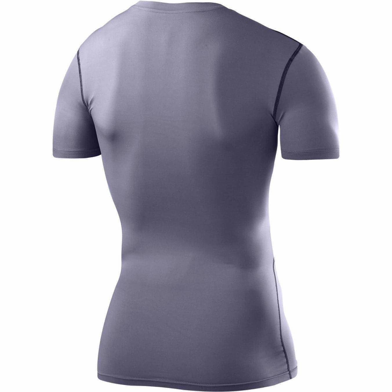 TCA PowerLayer Compression Junior Short Sleeve Running Top - Grey Relax Fit Design