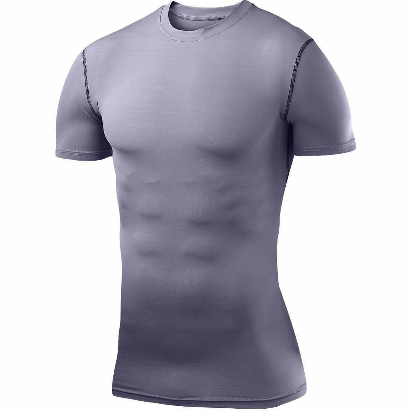 Relaxed and Easy TCA PowerLayer Compression Junior Short Sleeve Running Top - Grey