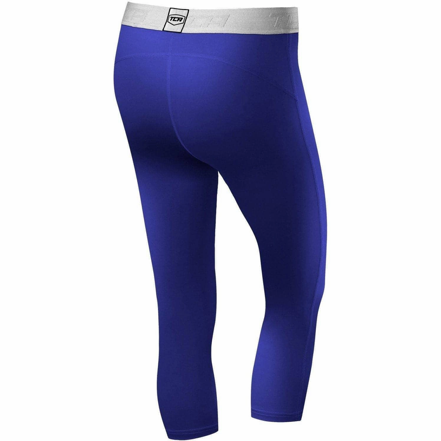 Performance Fabric TCA Pro Performance Endurance Womens 3/4 Capri Running Tights - Blue