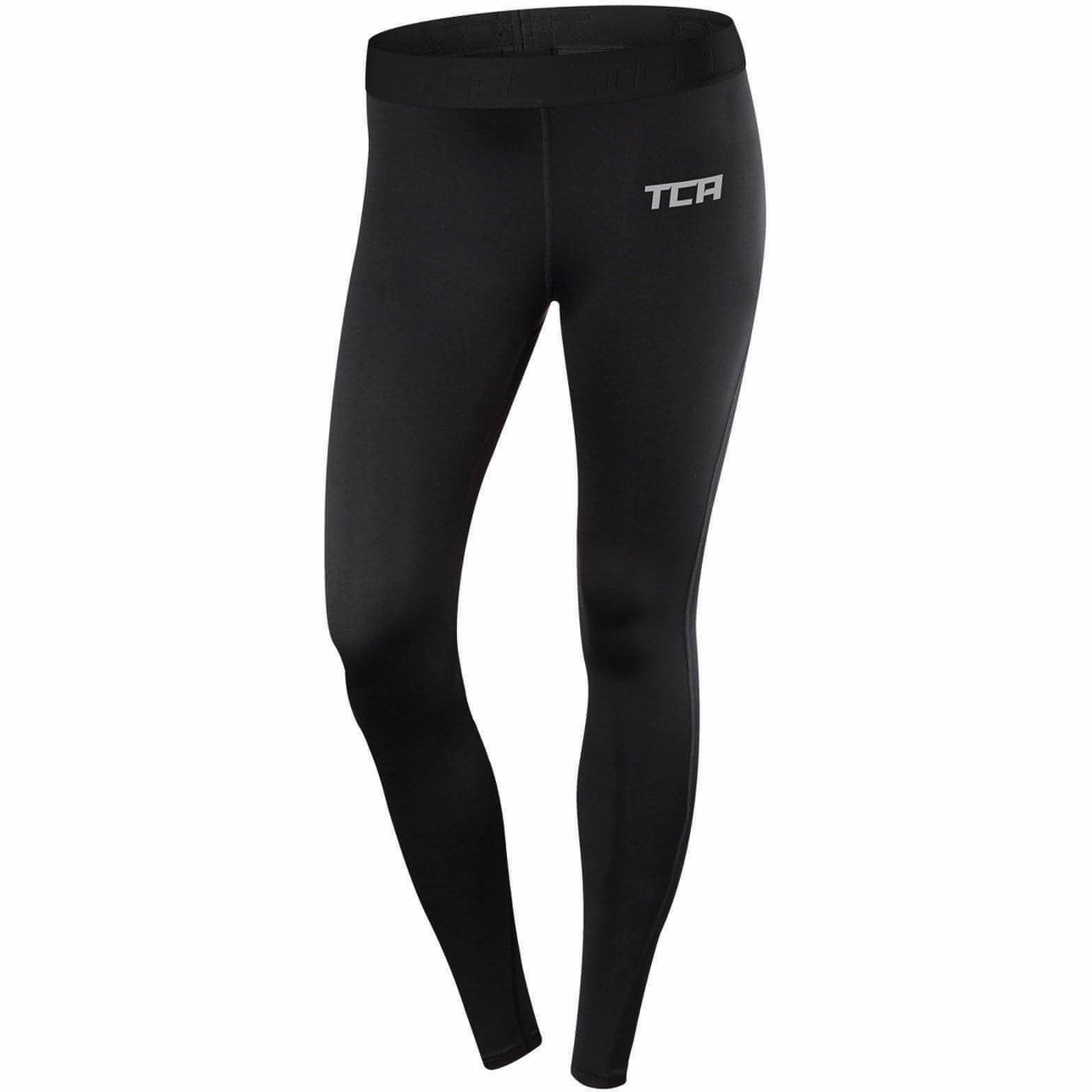 No Compression TCA Pro Performance Endurance Womens Long Running Tights - Black