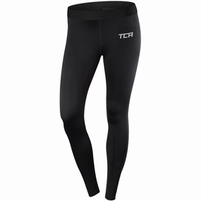 No Compression TCA Pro Performance Endurance Womens Long Running Tights - Black