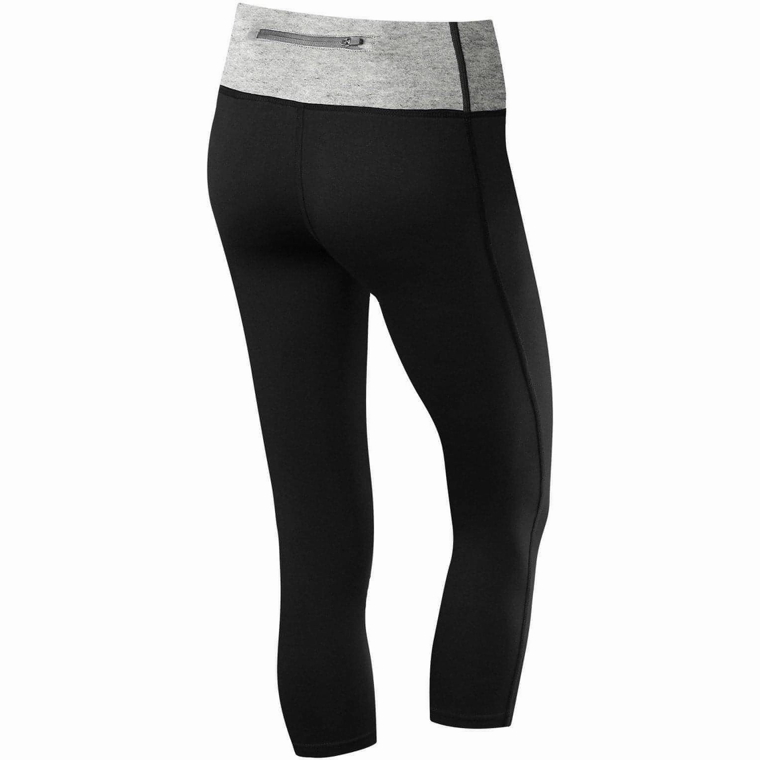 Fade Resistant For Kids TCA Pro Performance Supreme Womens 3/4 Capri Running Tights - Black