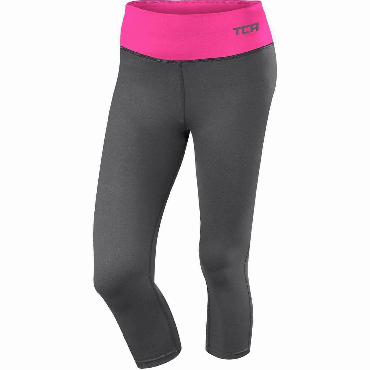 Buttery Soft Texture TCA Pro Performance Supreme Womens 3/4 Capri Running Tights - Grey