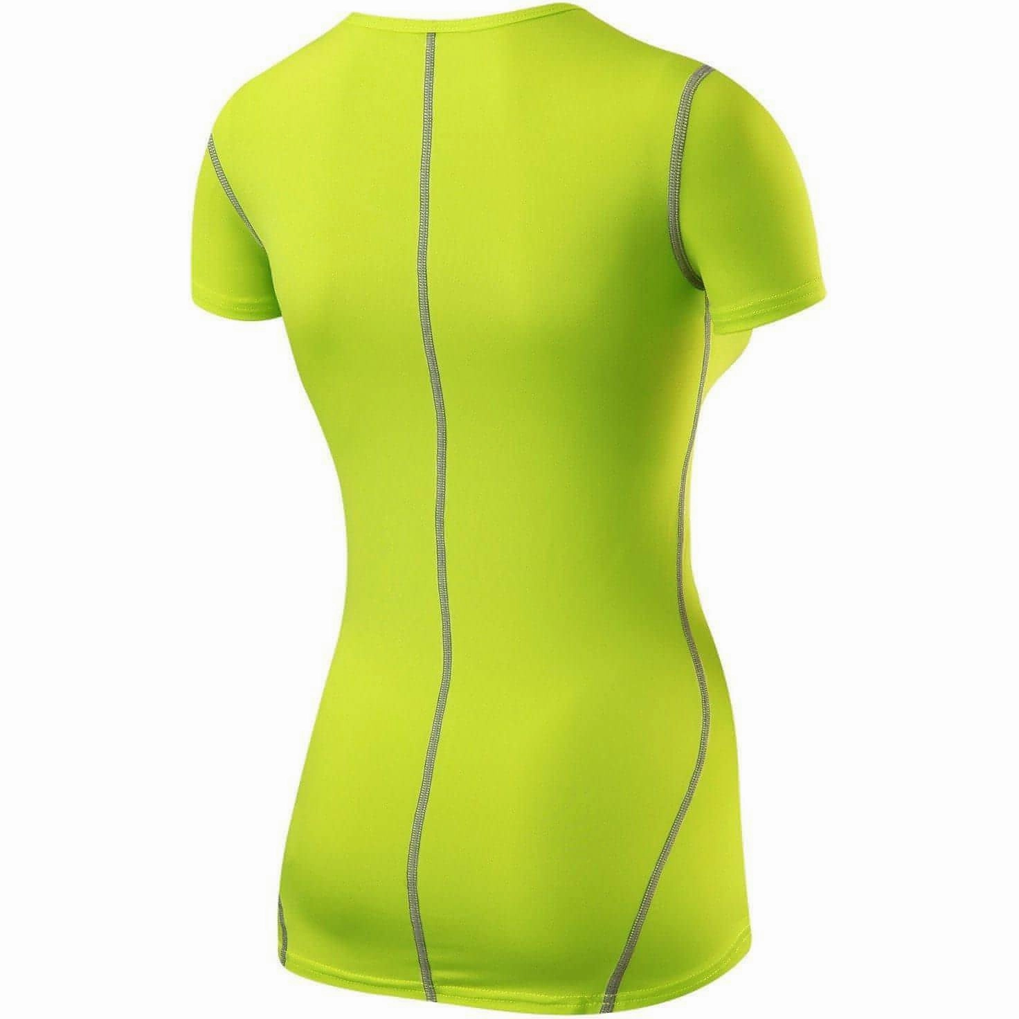Relaxed and Comfy TCA Pro Performance Womens Short Sleeve Baselayer Running Top - Green