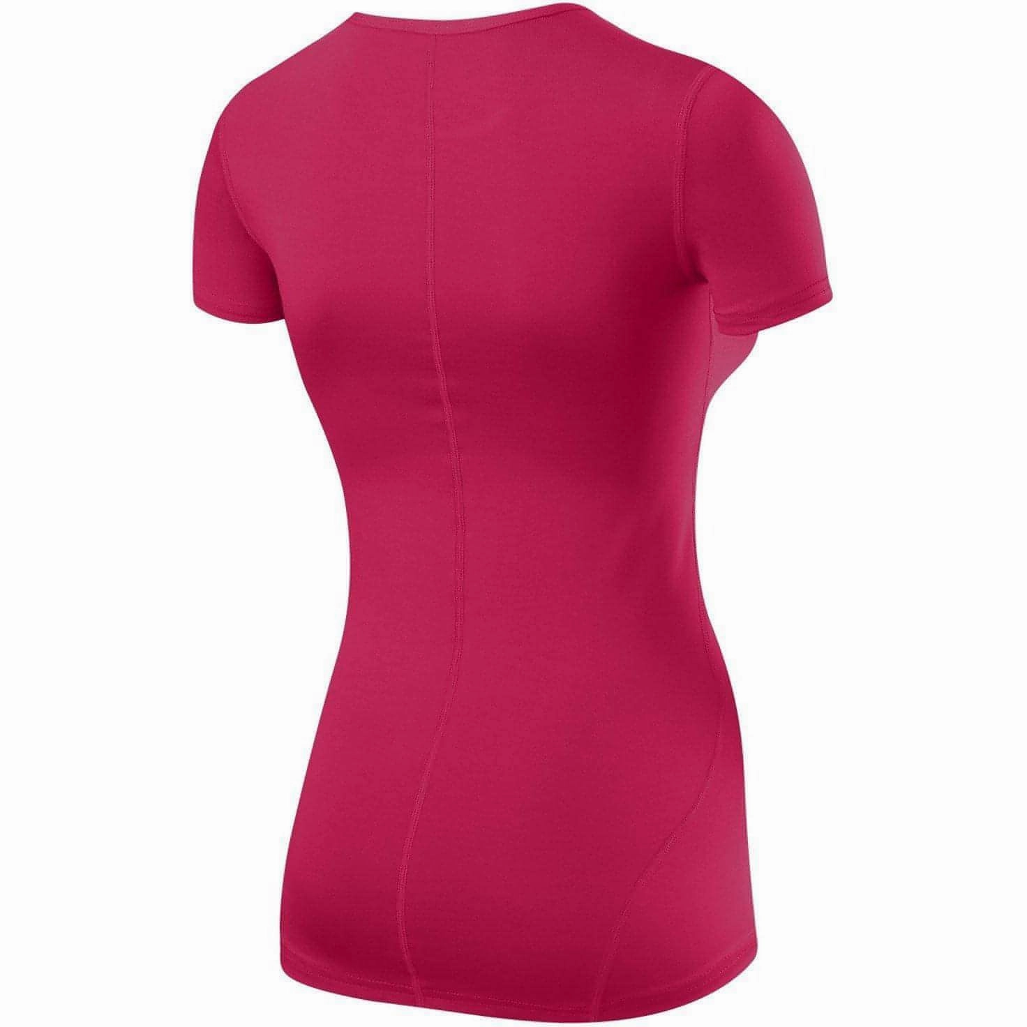 TCA Pro Performance Womens Short Sleeve Baselayer Running Top - Pink Solid Color