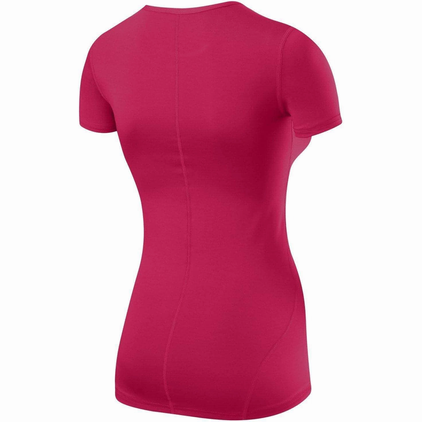 TCA Pro Performance Womens Short Sleeve Baselayer Running Top - Pink QuickDryTechnology