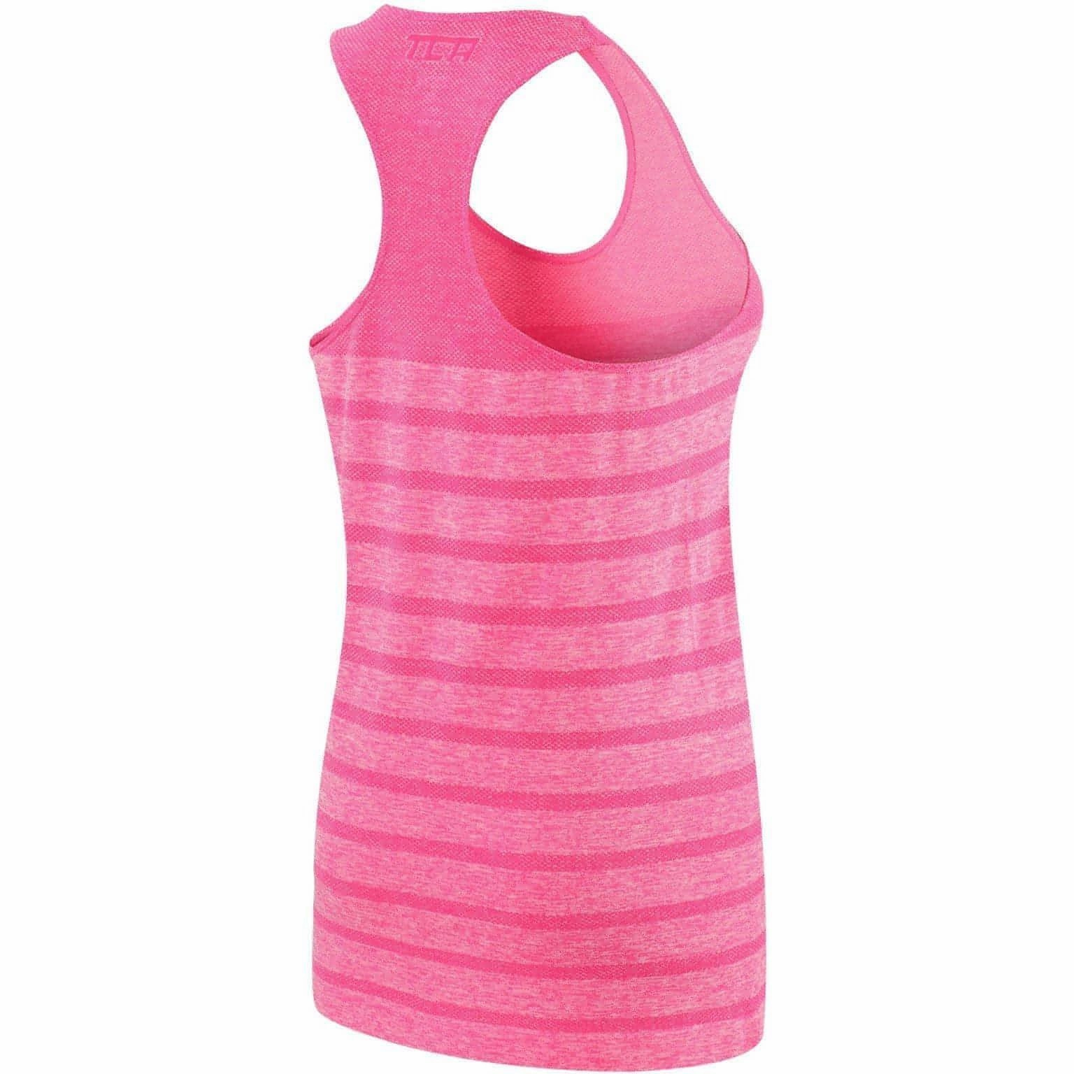 Exclusive TCA QuickDry SuperKnit Womens Running Vest Tank Top - Pink