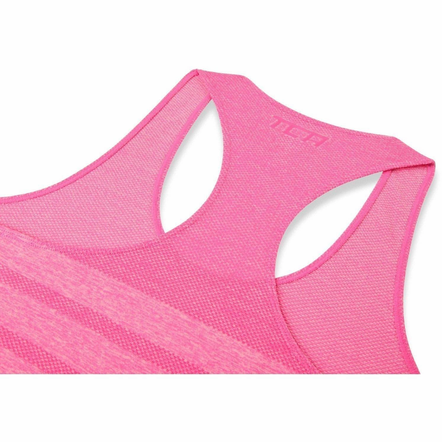TCA QuickDry SuperKnit Womens Running Vest Tank Top - Pink cute look