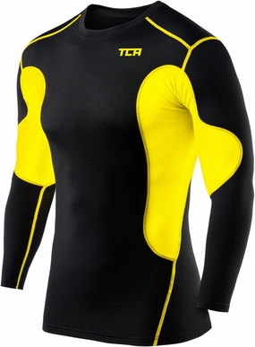 TCA SuperThermal Junior Long Sleeve Compression Top - Black Mall easy - care