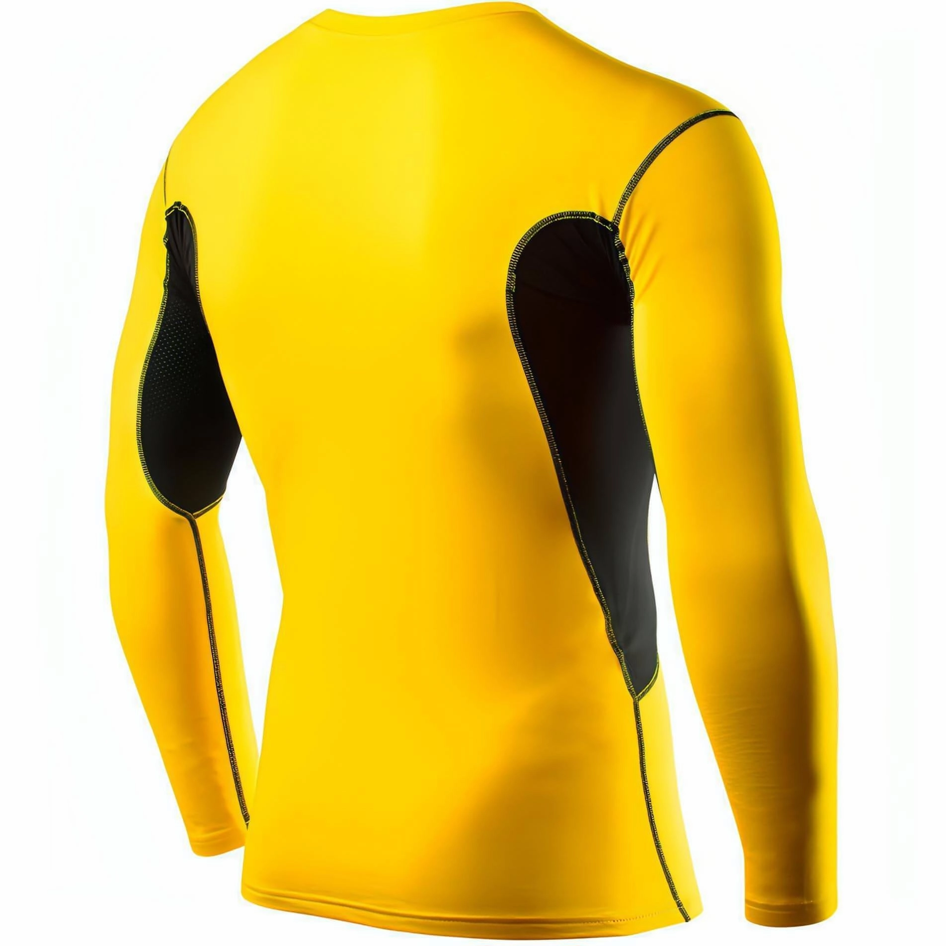 TCA SuperThermal Junior Long Sleeve Compression Top - Yellow Summer - wear Fruit