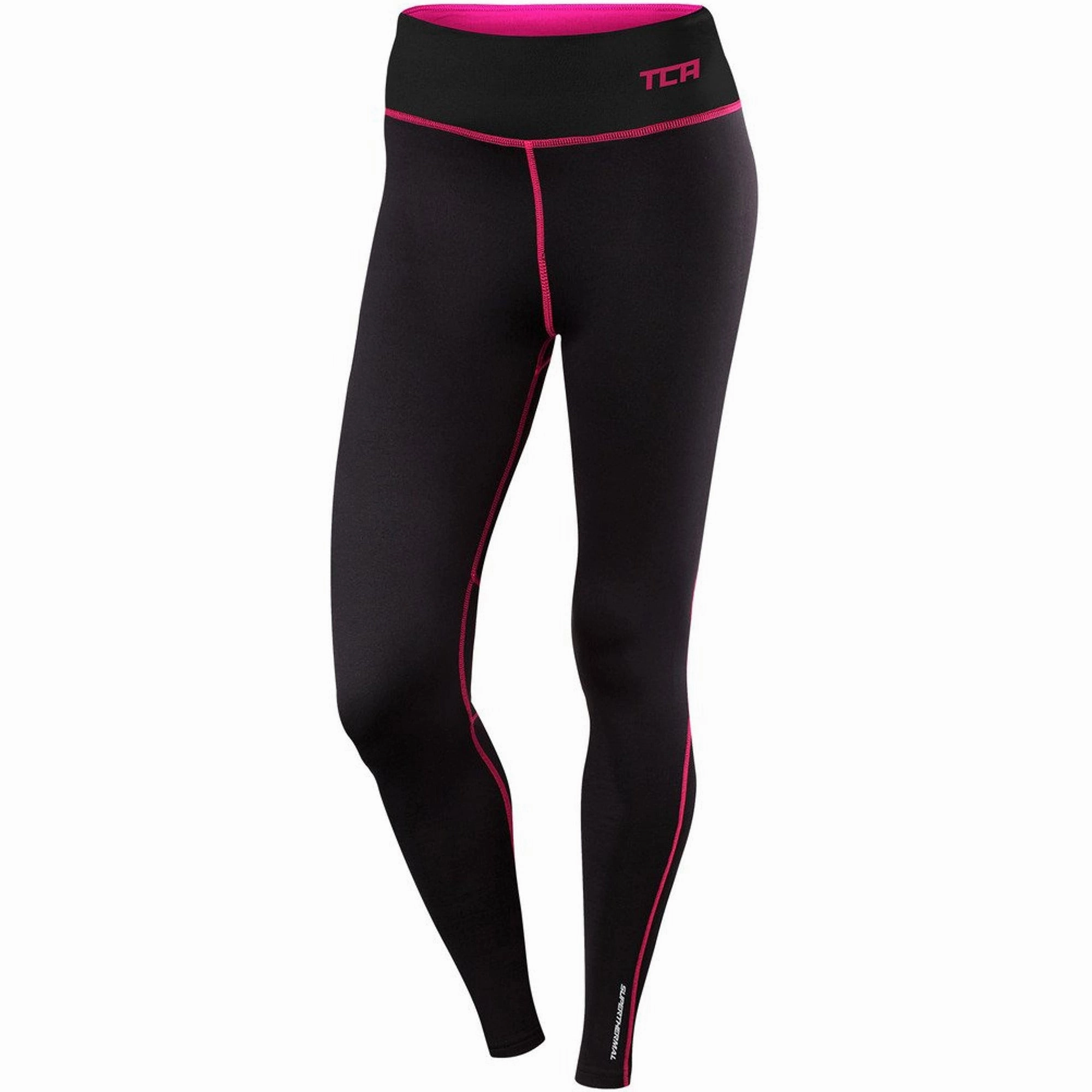 Second Fit Sporty Look TCA SuperThermal Performance Womens Long Running Tights - Black