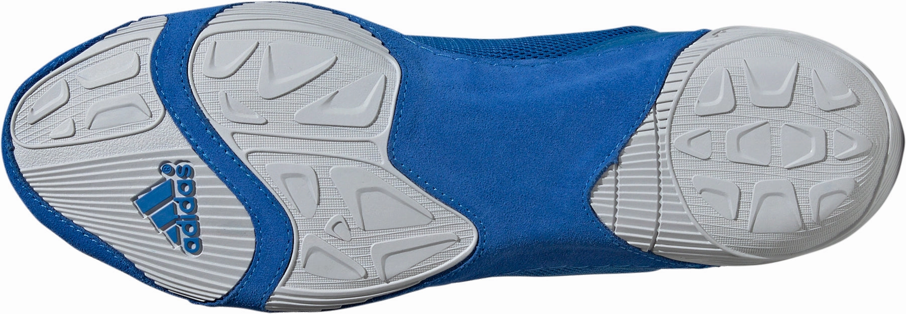 adidas Adizero Wrestling Mens Wrestling Shoes - Blue Heel lockdown