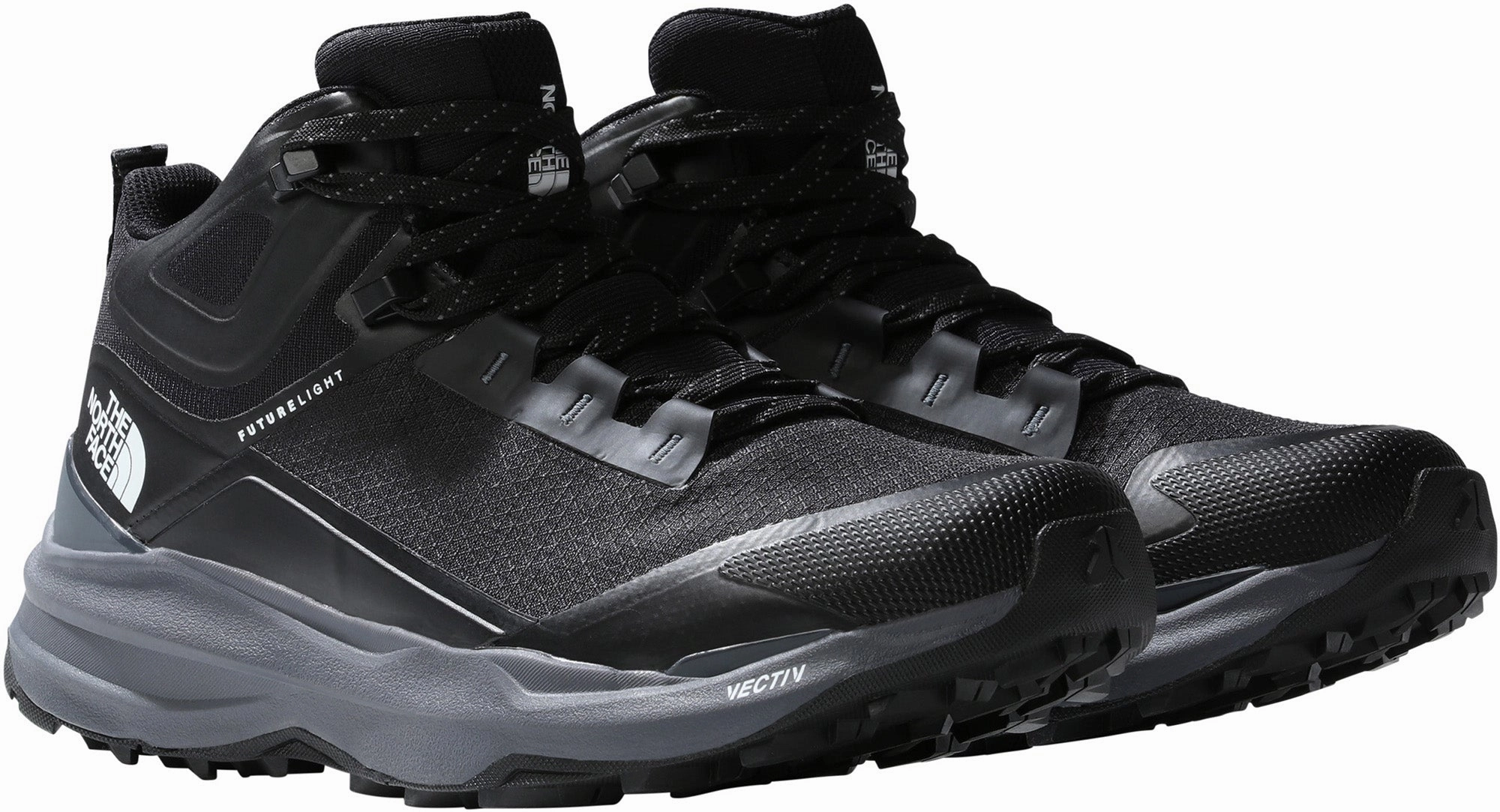 Heavy Duty Walking Boots The North Face Vectiv Exploris II Mid FutureLight Mens Walking Boots - Black