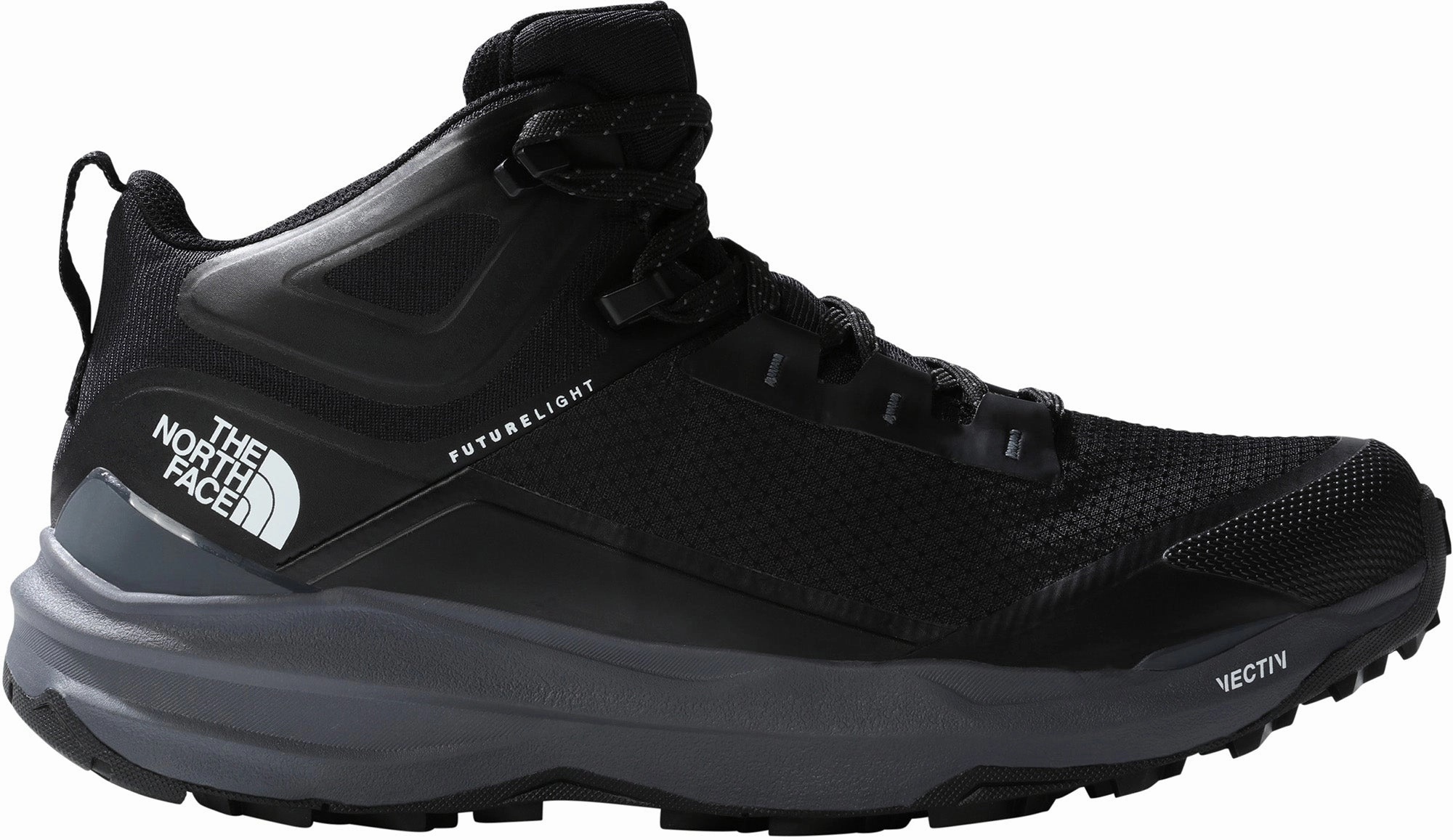 The North Face Vectiv Exploris II Mid FutureLight Mens Walking Boots - Black Secure Fit Hiking Trail Comfort