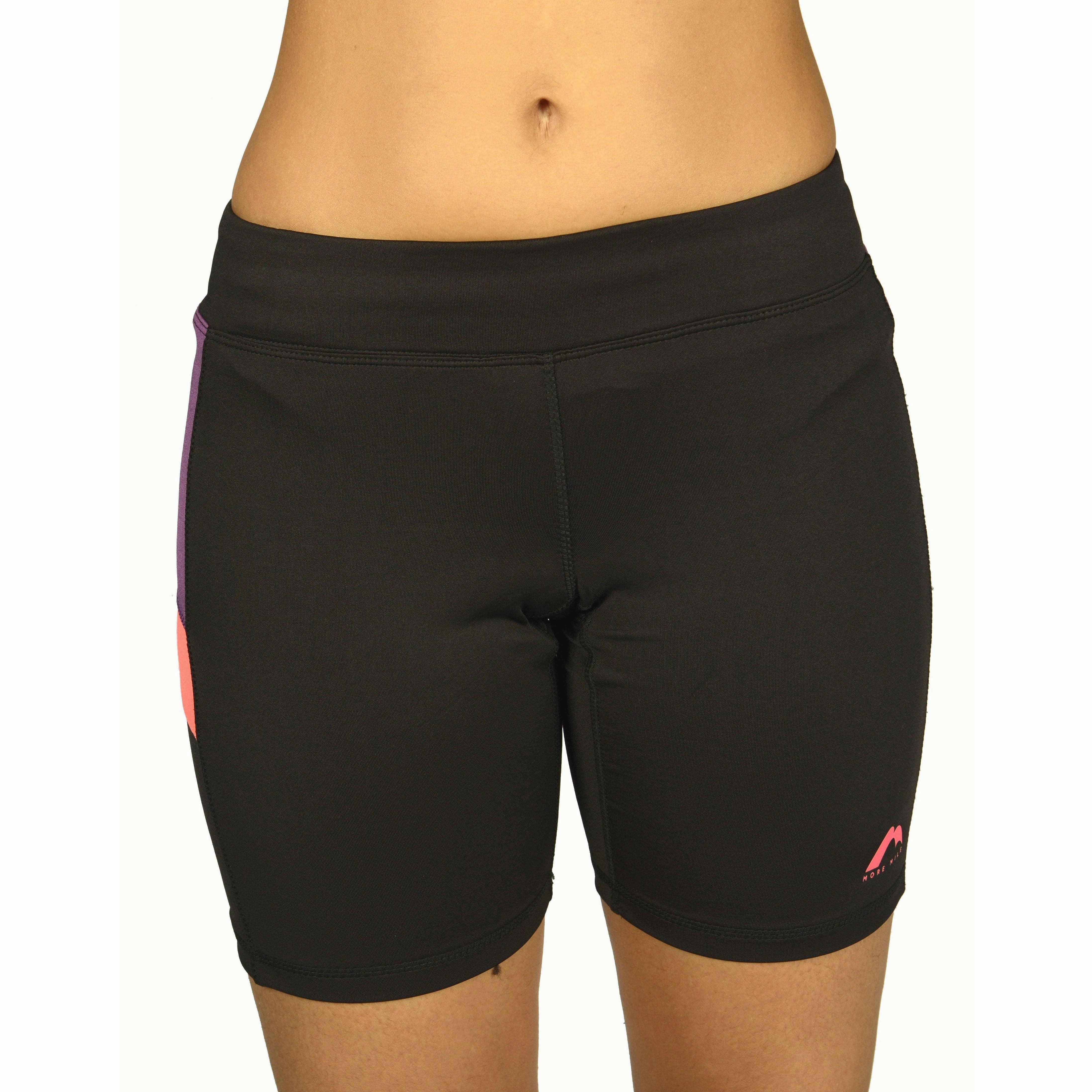 Free Movement More Mile More-Tech Womens Short Running Tights - Black